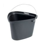 Water Bucket Builders Black Pvc 14L Triangle