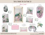 Cot Duvet Bedding Turtle Under The Sea Pink Set Girl