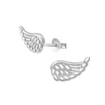 C891-C37524 - 925 Sterling Silver Wing Ear Studs