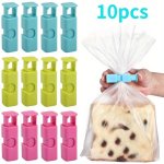 5 10PCS Food Bag Airtight Spring Clamp Food Sealing Bag Clips Reusable Fresh Food Storage Tools For Various Plastic Bag And Snac