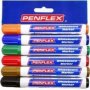 WB15 Whiteboard Markers - 2MM Bullet Tip Wallet Of 6 Assorted Colours