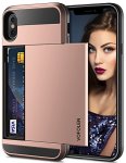 Iphone X Case Iphone 10 Case Vofolen Iphone X Wallet Case Card Holder Sliding Cover Id Slot Pocket Dual Layer Bumper Anti-scratc