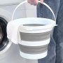 1PC Folding Bucket Portable Water Bucket Foldable Car Washing Bucket Outdoor Camping Fishing Travel Water Bucket Wash Bucket Easy To Storage Cleaning Supplies Household Gadgets