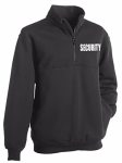 Ryno Gear Fleece Job Shirt With Zipper Black Large With White Security Id
