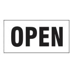 Open Safety Sign 19X38CM