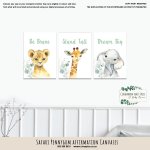 Canvases Safari Pennygym Affirmation Canvas