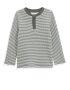 Organically Grown Cotton Stripe Waffle Henley