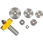 Pro Tech Rabbeting Bit 1 1 2' X 1 16' Depth 9 16' 1 2'SHANK X 7 Bearings KP3506