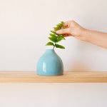 Cala Vase - Aqua Blue - 11CM Height