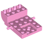 Parts Vehicle Base 4 X 6 X 1 2 3 Curved 24055 - Bright Pink