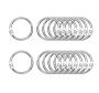 100PCS 1 Inch Loose Leaf Binder Rings Metal Office Book Ring Clips Keychain
