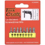 Tork Craft 8PC Pozi & Phillips No. 0 - 3 X 25MM Insert Bit Set T SC25008C