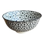 Noir Mosaic Ceramic Bowl 12W5HCM