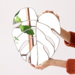 Leaf Mirror - Monstera - Medium 33CM X 38CM