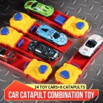 Toy Car Combination Can Be Ejected With 24 Toys Small Cars Multiple Matches For Boys Girls Gifts