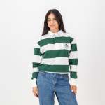 Durban Girls College Sa Supporters 8X8 Stripe Ls Rugby Jersey-os Green - 4XL