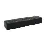 H-select Macaron Drawer Box Hollow 25.8X6X4CM Black 1X20