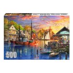 Adult Puzzle - American Harbour Sunset 500 Pieces