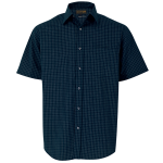 Pioneer Check Lounge Short Sleeve Mens - 5XL Navy