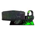 T-TGS003 4 In 1 Gaming Combo Set - Black