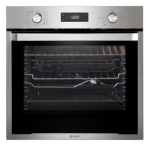 ELBA Elio 60CM Multi Function Electric Baker Oven Stainless Steel With Black Glass Finish