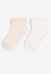 2-PACK Terry Socks - Light Pink Striped