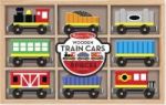 Melissa & Doug Wooden Train Cars