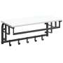 Havana Wall Mounted Coat Rack White