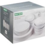 Value White Porcelain Dinner Set 24-PIECE