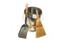 Kit Bucket Shovel Brush Silver Luko