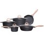 Houzecomfort 9PCS Die Cast Aluminium Non-stick Cookware Pots And Pans Set