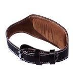 Adjustable Padded Leather Lifting Belt - Gym Belt