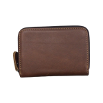 Compact Leather Wallet-warm Brown