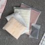 10 Pcs High-Quality Transparent Plastic Garment Bags With Frosted Zipper Ventilation Holes And Durable Material For Safe Clean And Breathable Transportation Of T-Shirts Shirts And Documents