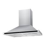 Pyramid Stainless Steel Extractor With Black Front Panel – 60CM