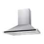 Pyramid Stainless Steel Extractor With Black Front Panel – 60CM
