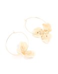 Goldair Gold 3D Flower Hoop Earrings