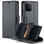 Retro Flip Leather Wallet Cover Compatible With Honor X7C