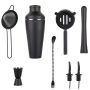 8 Piece Stainless Steel Cocktail Shaker Set Bartender Kit Mixology Bar Tool