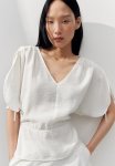 Drawstring-detail Blouse - White