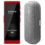 Vasco V4 Language Translator Device With Free Lifetime Internet In Almost 200 Countries + Vasco Translator V4 Protective Case