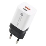 Zs - 38W QC3.0 USB And Usb-c Type-c Pd Quick Charger - Black