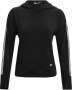 Women's Ua Rival Terry Taped Hoodie - BLACK-001 / XS