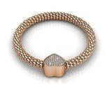 DESTINY Heart Bracelet Embellished With Swarovski Crystals-available In 3 Colours - Yellow Gold