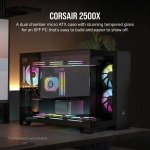 2500X Micro Atx Dual Chamber PC Case Black.