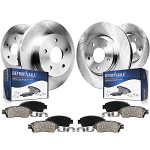 Detroit Axle - 8PC Brake Kit For 2019 2020 2021 2022 2023 2024 2025 Volvo XC40 Disc Brake Rotors Ceramic Brakes Pads With Hardwa