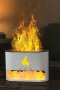 Crystal Salt Stone Flame Aroma Diffuser