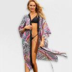 Women's Colourful Stripe Beach Cover-up