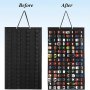 1PC Hanging Toy Cars Storage Board Large Capacity Felt Display Bag Household Storage Organizer Without Accessories Room Decor Home Decor