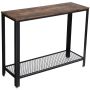 Bragg Kyoto Entryway Console Table in Rustic Brown
